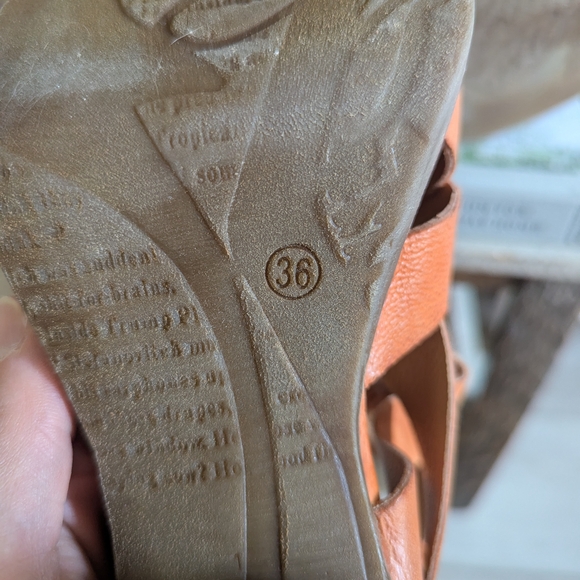 A.S.98 Women's Vibrant Orange Sandals - Picture 11 of 12